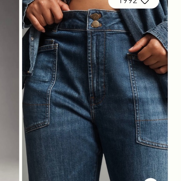 Pilcro/Anthropologie The Wanderer Mid-Rise Relaxed Leg Jeans Size 29. NWT - Picture 4 of 12